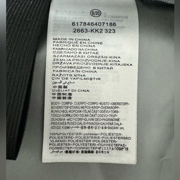 NIKE Youth/Adult Insulated Lunch Box Tote Bag Black & Silver - Picture 5 of 6